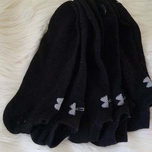 Under Armour 4 Pairs Black Ankle Socks
